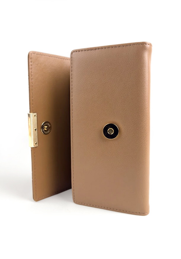 AMY LIGHT BROWN BUCKLE WALLET