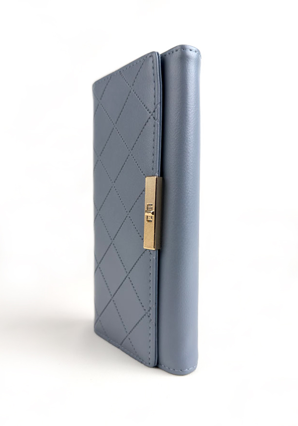 AMY LIGHT BLUE BUCKLE WALLET
