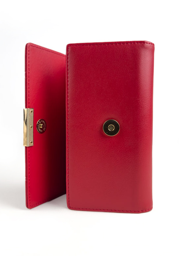 AMY RED BUCKLE WALLET