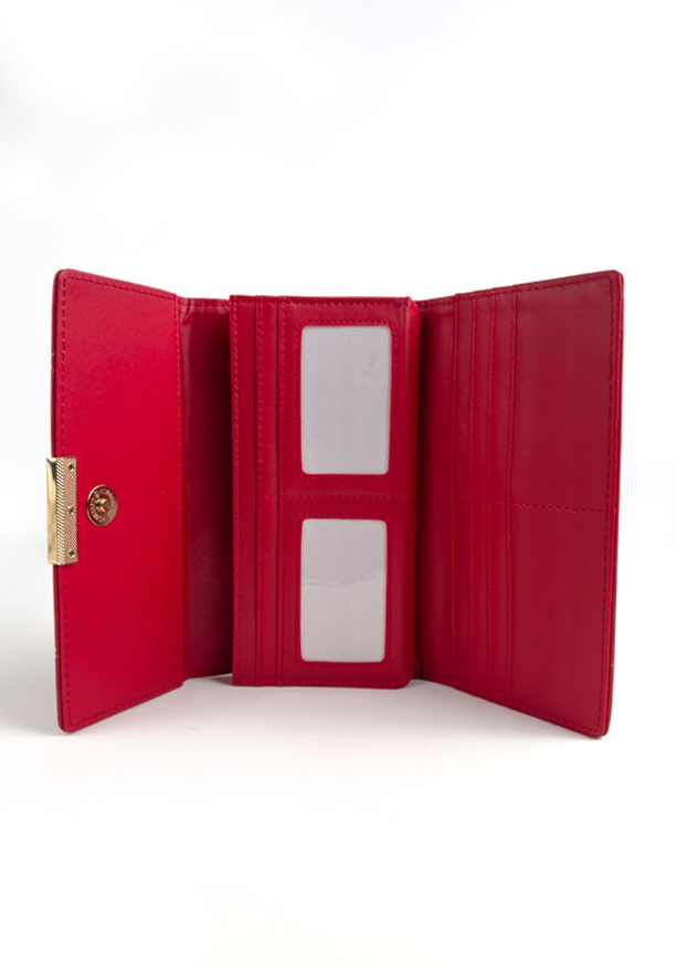AMY RED BUCKLE WALLET