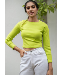 ELLA LUMINOUS GREEN T SHIRT 