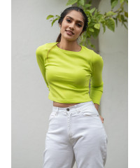 ELLA LUMINOUS GREEN T SHIRT 