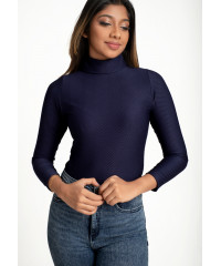 NOVA TURTLE NECK NAVY T SHIRT