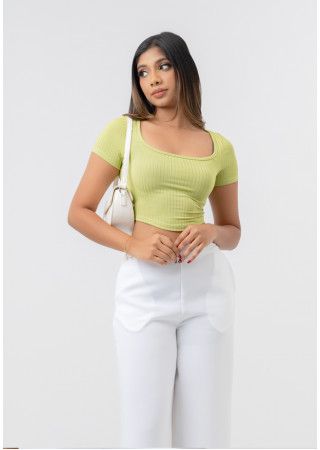 KEA  GREEN  CROP TOP