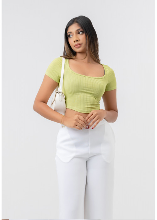 KEA  GREEN  CROP TOP