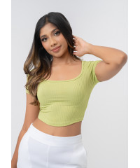 KEA  GREEN  CROP TOP