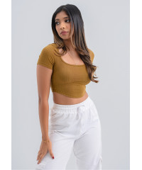 KIA BROW CROP T SHIRT