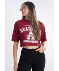 AWESOMNESS BAGGY MAROON TEE