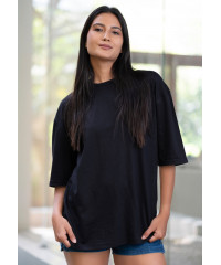BLACK BAGGY TEE