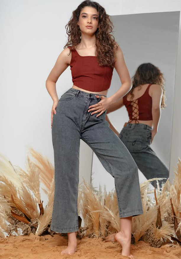 SEON MAROON CORSET