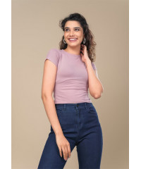 TAARA CREW NECK PINK TOP