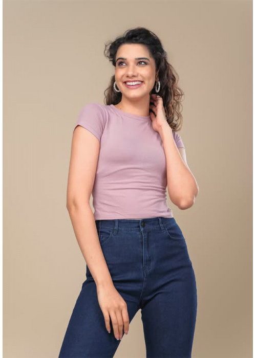 TAARA CREW NECK PINK TOP