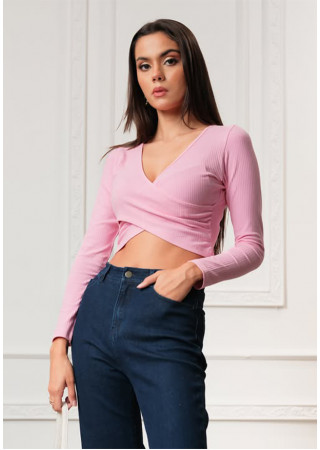 TORI PINK CROP TOP