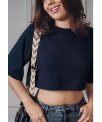 WAFFLE BLUE TOP