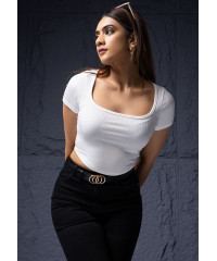 KEA WHITE CROP TOP