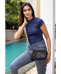 CLAUDIA BLUE CROP T SHIRT CLAUDIA BLUE CROP T SHIRT