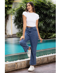 CLAUDIA WHITE CROP T SHIRT