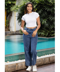 CLAUDIA WHITE CROP T SHIRT