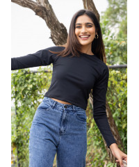 EDITH BLACK LONG SLEEVE TSHIRT