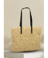 BEACH STYLE BEIGE TOTE BAG