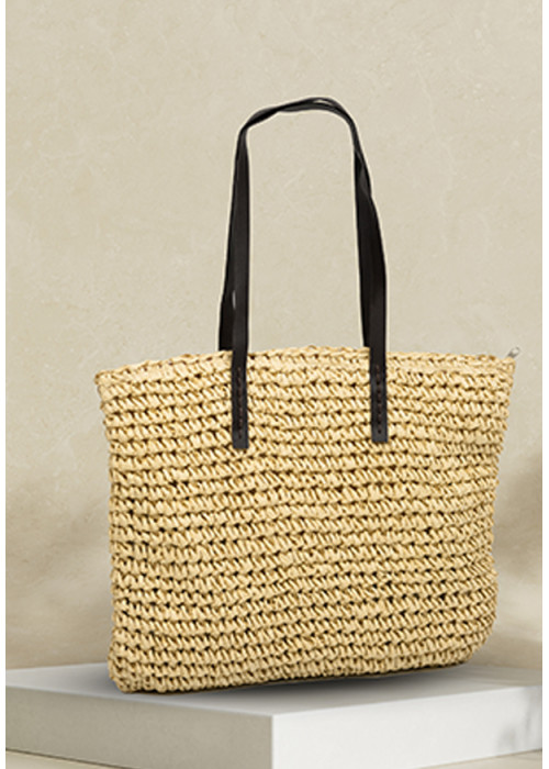 BEACH STYLE BEIGE TOTE BAG