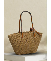 BROWN ELEGANCE CASUAL TOTE BAG