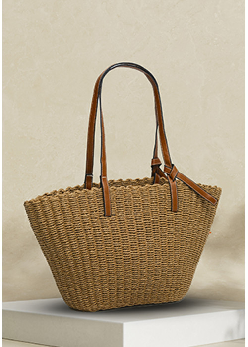 BROWN ELEGANCE CASUAL TOTE BAG