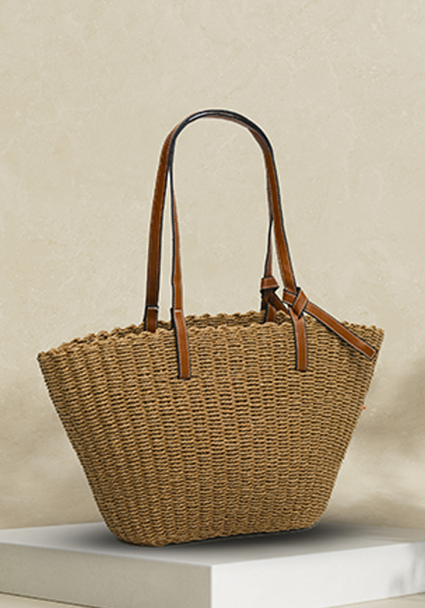 BROWN ELEGANCE CASUAL TOTE BAG