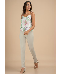 LORA V NECK PRINTED SKINNY