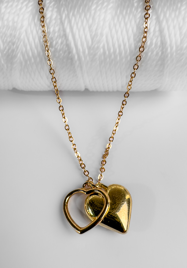 DOUBLE HEART NECKLACE 