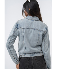 LONG LEEVE DENIM JACKET LIGHT BLUE