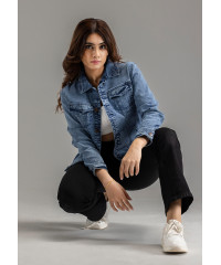 LONG SLEEVE ACID WASH JACKET