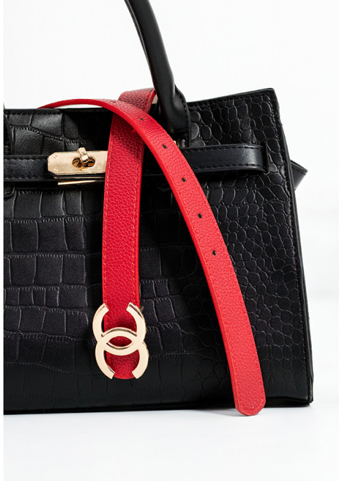 ELLIE DOUBLE RING RED BELT