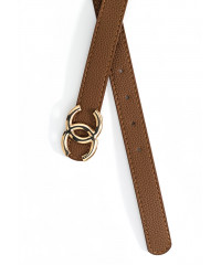 TINLEY DOUBLE RING BROWN BELT