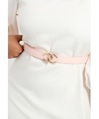 TINLEY DOUBLE RING LIGHT PINK BELT