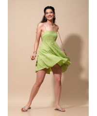 EVERLEE STRAPPY GREEN DRESS