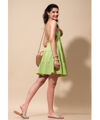 EVERLEE STRAPPY GREEN DRESS