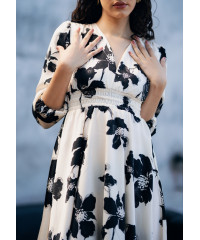 JANE WAIST ELASTICATED PRINTED DRESS