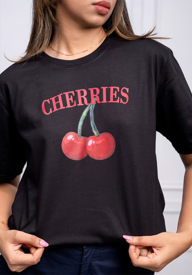 CHERRY BAGGY T SHIRT