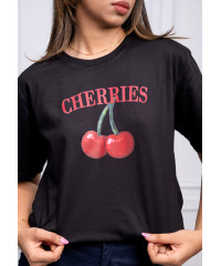 CHERRY BAGGY T SHIRT