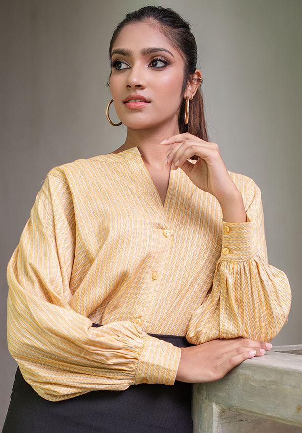 CALLIOPE YELLOW BAGGY BLOUSE 