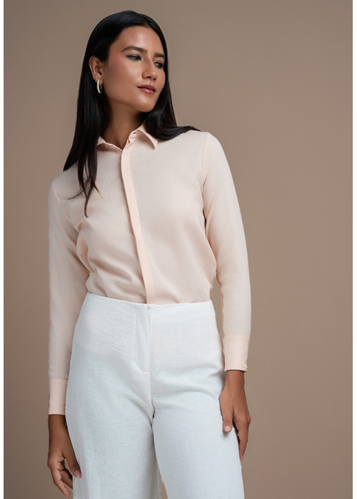 ABBY CONSEAL PLACKET BLOUSE