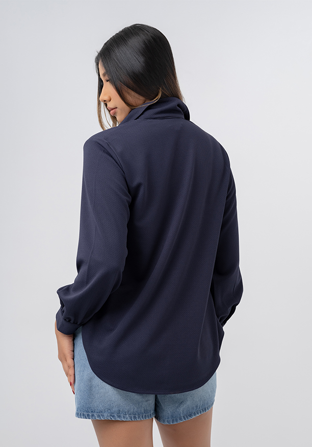 INDIE NAVY KNIT SHIRT