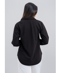 INDIE BLACK KNIT SHIRT