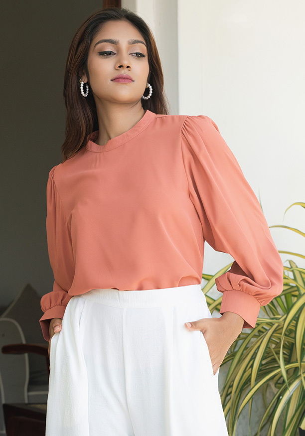 MARIA BISHOP SLEEVE TOP