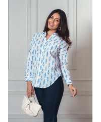 ANIKA DARK BLUE BLOUSE