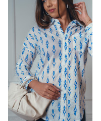 ANIKA DARK BLUE BLOUSE