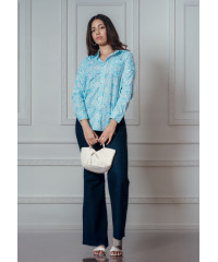 ANIKA LIGHT BLUE BLOUSE