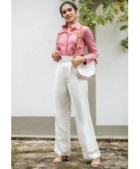 AVERY WHITE PLEATED PANT 