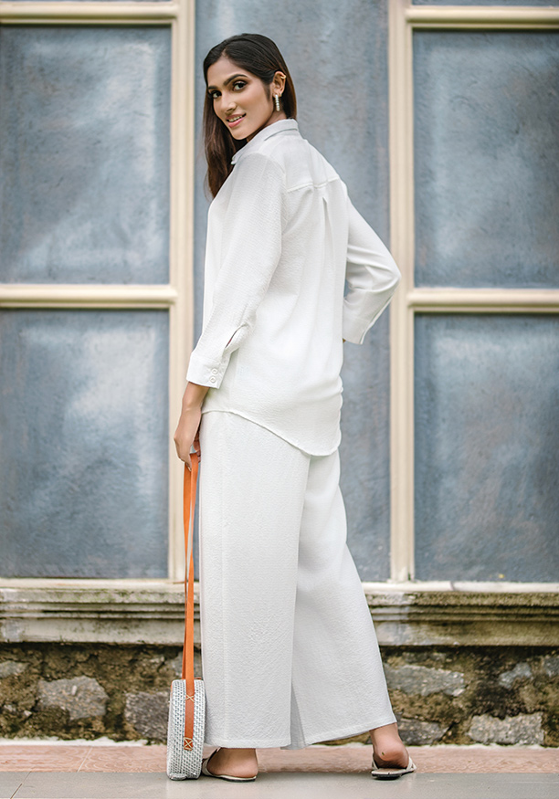 KIARA WHITE LONG SLEEVE SHIRT 